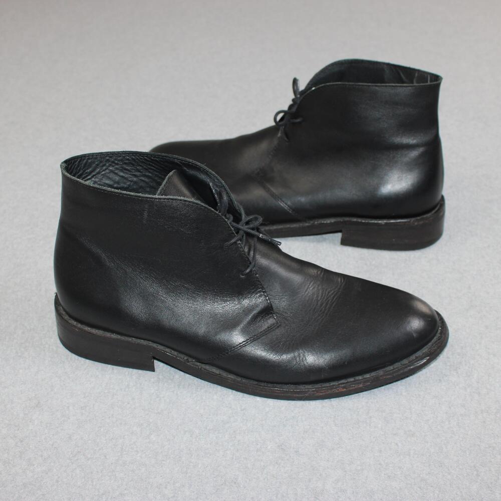Thursday Everyday Boots Men 14 Black Leather Chukka Ankle Handmade Heritage READ